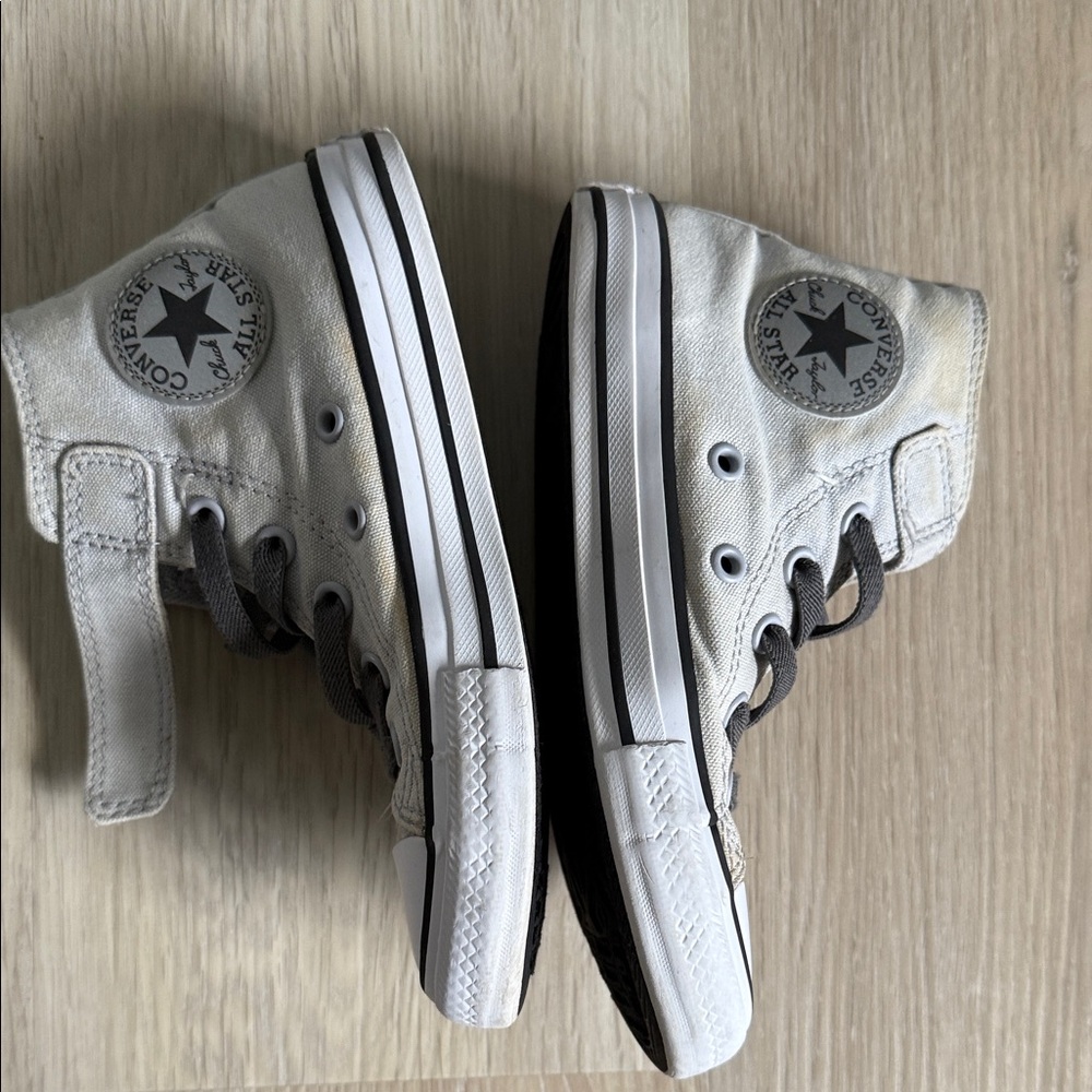 Converse Kids High-Top Sneakers - Cream and Black